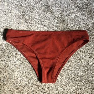 Red bathing suit bottoms